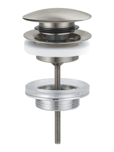 Донный клапан для раковины GROHE, сатиновая сталь (65807MS0)