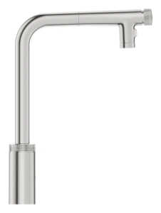 Смеситель для кухни GROHE Minta SmartControl с вытяжным изливом 2jet, суперсталь (31889DC0)