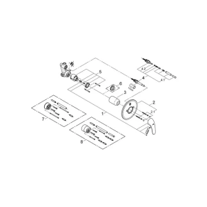 Смеситель для ванны GROHE Euroeco в комплекте с монтажной , хром (32747000)