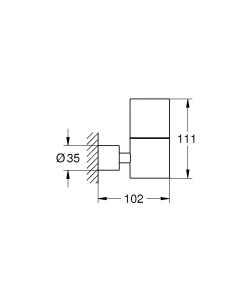 Держатель для стакана и дозатора жидкого мыла GROHE Atrio, суперсталь (40304DC3)