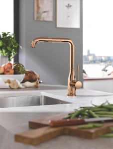 Смеситель для кухни GROHE Essence с поворотным изливом, теплый закат глянец (30269DA0)