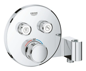Внешняя часть термостата для ванны и душа GROHE Grohtherm SmartControl на 2 потребителя, хром (29120000)