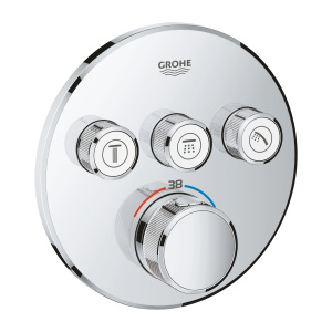 Внешняя часть термостата для душа GROHE Grohtherm SmartControl на 3 потребителя, хром (29121000)
