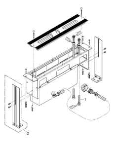 Монтажный ящик для установки смесителей на бортик ванной GROHE (29037000)