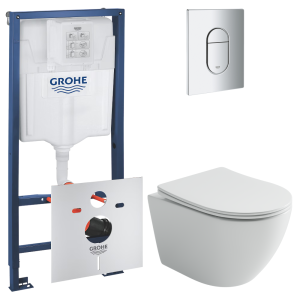 Комплект инсталляции GROHE Rapid SL 3 в 1 с унитазом Уно CN11001T и звукоизоляционным комплектом (NW0857)