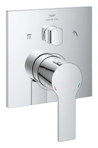 Внешняя часть смесителя для ванны GROHE Allure скрытого монтажа на 3 потребителя, квадратная, хром (29176001)