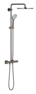 Душевая система GROHE Euphoria System 310 с термостатом для душа, темный графит глянцевый (26075A00)