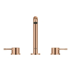 Смеситель для раковины GROHE Essence на 3 отверстия с донным клапаном, M-size, теплый закат, глянец (20296DA1)