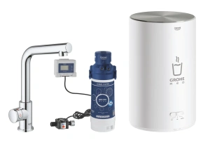 Комплект для кухни GROHE Red Mono с L-образным вентилем, бойлером M-Size и фильтром, хром (30339001)