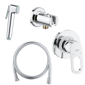 Готовый комплект для гигиенического душа скрытого монтажа GROHE BauLoop, хром (NH0003)