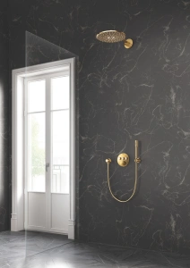 Верхний душ GROHE Rainshower SmartActive 310, 2 режима, 430 мм, холодный рассвет глянец (26475GL0)