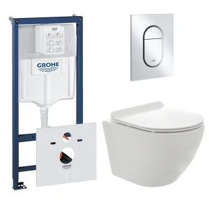 Комплект инсталляции GROHE NW0145/S с унитазом AQUAme AQM2002PRO и сиденьем с микролифтом (NW0183)