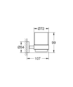 Держатель GROHE Essentials, никель матовый (40369EN1)