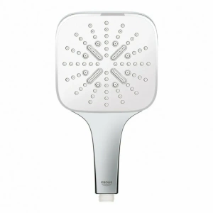 Ручной душ GROHE Rainshower SmartActive 130 Cube, 15 л/мин, 3 режима, хром/белый (26551LS0)