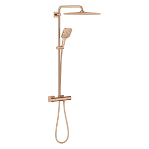 Душевая система GROHE Rainshower SmartActive 310 Cube с термостатом для душа, теплый закат глянец (26837DA0)