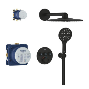Душевая система GROHE Grohtherm SmartControl с термостатом для душа, матовый чёрный (34863KF0)