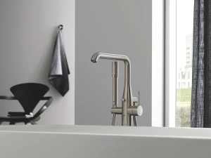 Внешняя часть смесителя для ванны GROHE Essence напольного монтажа, никель матовый (25248EN1)