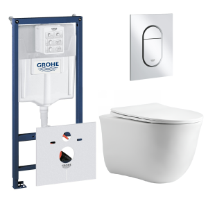 Комплект инсталляции GROHE NW0145/S с унитазом Aquatek КЛАССИК и сиденьем с микролифтом (NW0161)