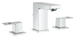 Смеситель для раковины GROHE Eurocube на 3 отверстия с донным клапаном, S-size, хром (20351000)