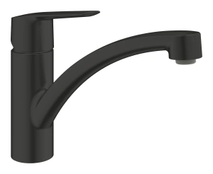 Смеситель для кухни GROHE Start c низким поворотным изливом, матовый черный (324412432)
