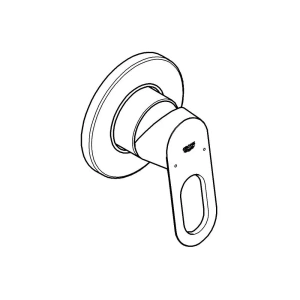 Смеситель для душа GROHE BauLoop в комплекте с монтажной частью, хром (29042000)