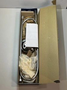 Душевой гарнитур GROHE Tempesta Cube 110 с мыльницей, 3 режима струи, душевая штанга 600 мм, 7,4 л/мин, хром (27576003/U), уцененный товар