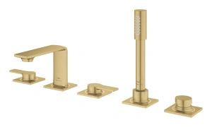 Смеситель для ванны GROHE Allure двухвентильный, на 5 отверстий, на край ванны, холодный рассвет матовый (25221GN1)