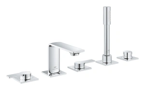 Смеситель для ванны GROHE Allure двухвентильный, на 5 отверстий, на край ванны, хром (25221001)