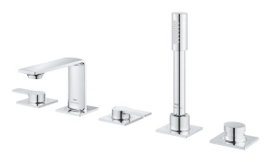 Смеситель для ванны GROHE Allure двухвентильный, на 5 отверстий, на край ванны, хром (25221001)