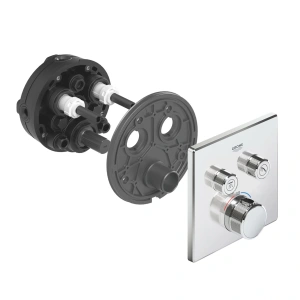 Внешняя часть термостата для душа GROHE Grohtherm SmartControl на 2 потребителя, хром (29124000)