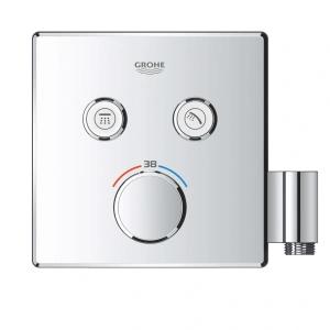 Внешняя часть термостата для душа GROHE Grohtherm SmartControl на 2 потребителя, хром (29125000)