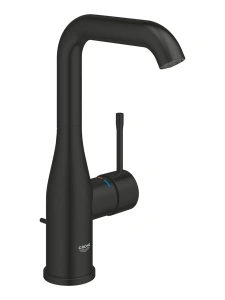 Смеситель для раковины GROHE Essence с донным клапаном, L-size, матовый черный (326282431)