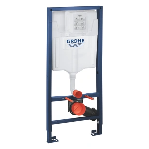 Система инсталляции GROHE Solido 5 в 1, с подвесным унитазом Bau Ceramic и панелью смыва Skate Cosmopolitan (39586000)