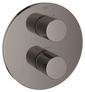 Внешняя часть термостата для ванны GROHE Grohtherm 3000 Cosmopolitan, темный графит глянец (19468A00)