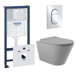 Комплект инсталляции GROHE Rapid SL 3 в 1 (NW0145/S) с унитазом Aqueduto CONE CONT2130 и сиденьем с микролифтом (NW0557)