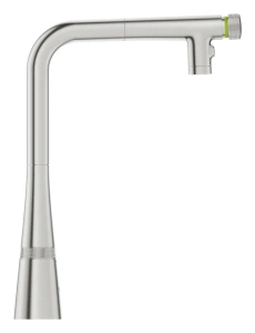 Смеситель для кухни GROHE Zedra SmartControl с вытяжным изливом 2jet, суперсталь (31886DC0)