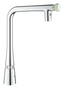Смеситель для кухни GROHE Zedra SmartControl с вытяжным изливом 2jet, хром (31886000)