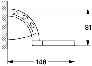 Держатель для стакана GROHE Sentosa, хром (40223000)