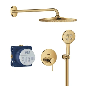Душевая система GROHE Essence со смесителем для душа, холодный рассвет глянец (25287GL0/U), уцененный товар