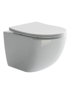 Подвесной унитаз Ceramicanova Форма безободковый, белый (CN3009)