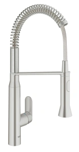 Смеситель для кухни GROHE K7 профессиональный, уменьшенный вариант, суперсталь (31379DC0)