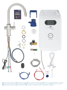 Смеситель для кухни GROHE Blue Professional, Wi-Fi, суперсталь (31325DC2)