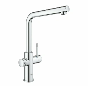Смеситель для кухни GROHE Blue Home с системой фильтрации, охлаждения и газирования воды, Wi-Fi, хром (31454001)