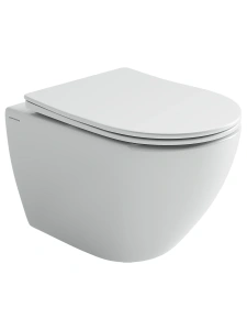 Подвесной унитаз Ceramicanova Мия безободковый, смыв Торнадо, белый (CN1805T)