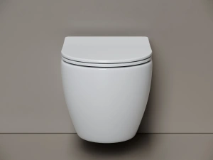 Подвесной унитаз Ceramicanova Мия безободковый, смыв Торнадо, белый (CN1805T)