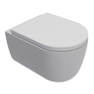 Унитаз AQUAme подвесной с сиденьем с микролифтом, смыв Invisible, белый (AQM2013PRO)