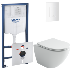 Комплект инсталляции GROHE Rapid SL 3 в 1 с унитазом Метрополь CN4002T и звукоизоляционным комплектом (NW0784)