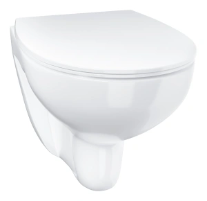 Унитаз подвесной GROHE Bau Ceramic с сиденьем с микролифтом, альпин-белый (39899000)