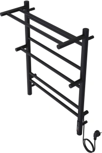 Полотенцесушитель электрический Aquatek Альфа П7 500x700, черный муар AQ EL RRP0770BL