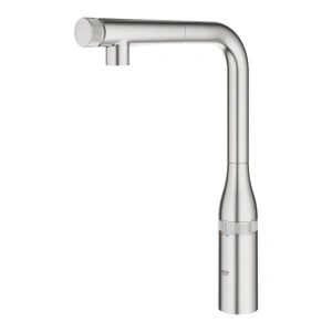 Смеситель для кухни GROHE Essence SmartControl с вытяжным изливом, суперсталь (31615DC0)